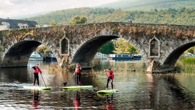 Stand up Paddleboarding on river barrow, Graiguenamanagh , Co Kilkenny_Web Size