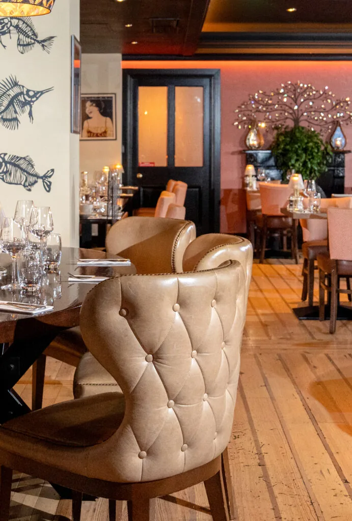 ember restaurant dining room close up